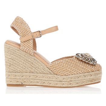 εσπαντρίγιες πλατφόρμες με κόσμημα καμελ σε προσφορά