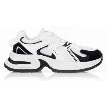 αθλητικά με δίχτυ και δερματίνη μαυρο σε προσφορά