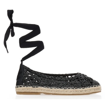 εσπαντρίγιες με πλεκτό μοτίβο μαυρο σε προσφορά
