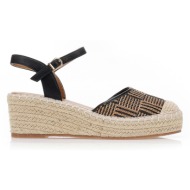  εσπαντρίγιες με πλεκτό μοτίβο μαυρο