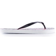  σαγιονάρες θαλάσσης λευκές με ροζ λουλούδια λευκο