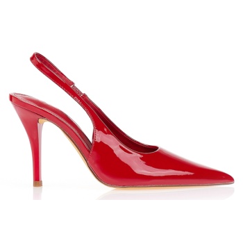 γόβες slingback λουστρίνι μυτερές σε προσφορά