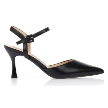 γόβες slingback δερματίνη μαυρο σε προσφορά