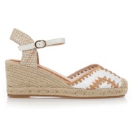  εσπαντρίγιες με ανάγλυφο σχέδιο λευκο