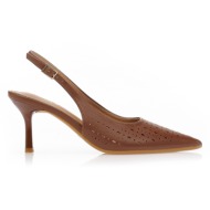 γόβες δερματίνη με διάτρ...