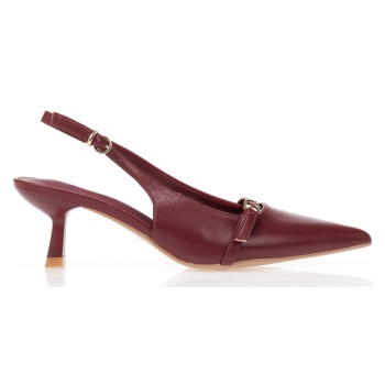 γόβες δερματίνη με ιδαίτερο τακούνι σε προσφορά