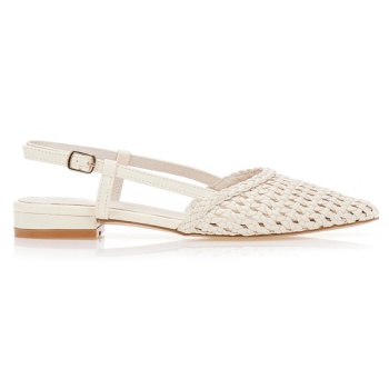 γόβες με διάτρητο σχέδιο μπεζ σε προσφορά