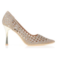 γόβες λούρεξ με διατρητό...