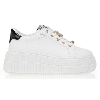 sneakers με πλατφόρμα και χρυσά σε προσφορά