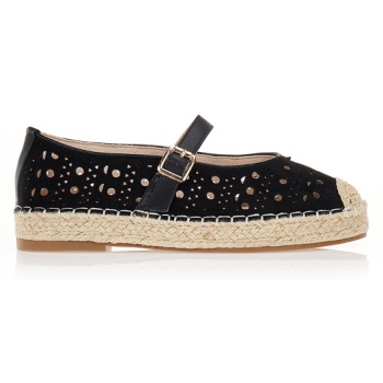 εσπαντρίγιες σουέτ με μπαρέτα μαυρο σε προσφορά