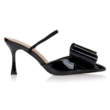 γόβες μαύρες λουστρίνι slingback με σε προσφορά