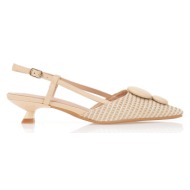  γόβες nude με ιδιαίτερα διακοσμητικά nude