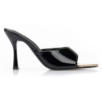 mules με μεταλλική λεπτομέρεια μαυρο σε προσφορά