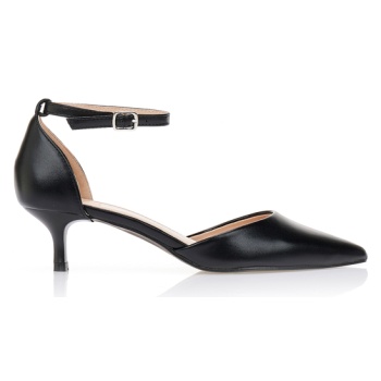 γόβες δερματίνη μυτερές μαυρο σε προσφορά