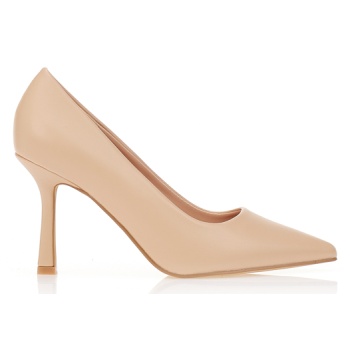 γόβες nude δερματίνη nude σε προσφορά