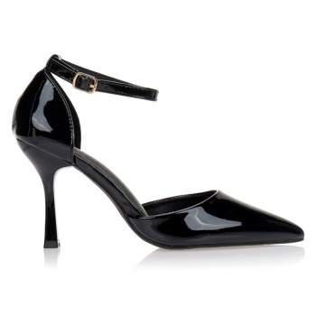 γόβες μαύρες με μπαρέτα μαυρο σε προσφορά