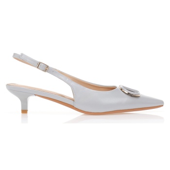 γόβες δερματίνη με αγκράφα μπλε σε προσφορά