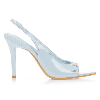γόβες slingback λουστρίνι μπλε σε προσφορά