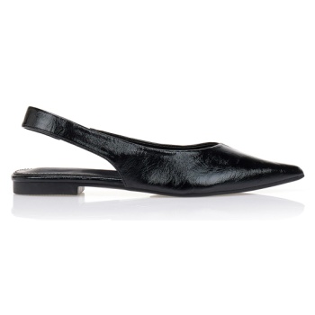 γόβες δερματίνη με ανάγλυφο σχέδιο μαυρο σε προσφορά