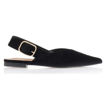 γόβες slingback σουέτ μαυρο σε προσφορά