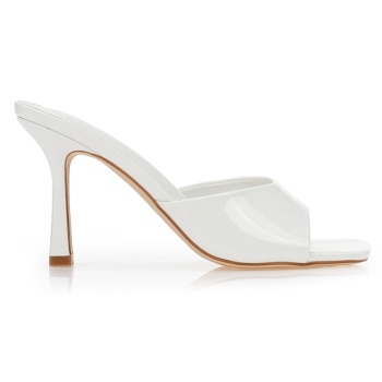 mules λουστρίνι άσπρα λευκο σε προσφορά