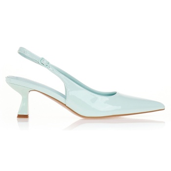 γόβες slingback σε λουστρίνι πρασινο σε προσφορά