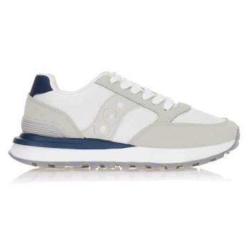 sneakers γκρι με λευκές λεπτομέρειες σε προσφορά