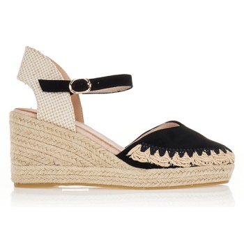 εσπαντρίγιες πλεκτές με μπαρέτα μαυρο σε προσφορά