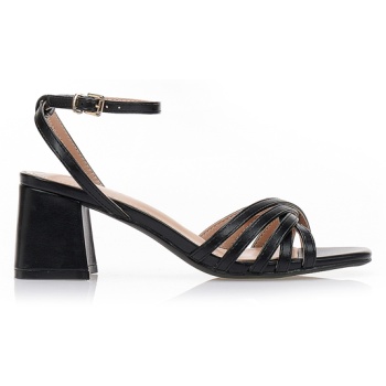 πέδιλα μαύρα με λουράκια μαυρο σε προσφορά