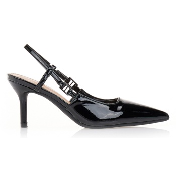 γόβες μαύρες λουστρίνι μυτερές μαυρο σε προσφορά