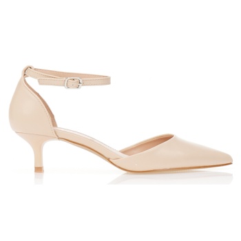 γόβες δερματίνη μυτερές nude σε προσφορά