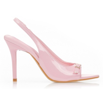γόβες slingback λουστρίνι ροζ σε προσφορά