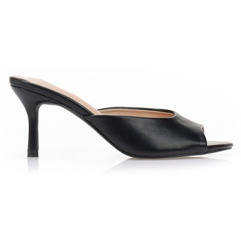 γόβες mules δερματίνη μαυρο σε προσφορά