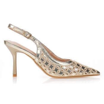 γόβες με διακοσμητικό δάτρητο μοτίβο σε προσφορά