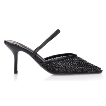 γόβες με δίχτυ και διακοσμητικές σε προσφορά