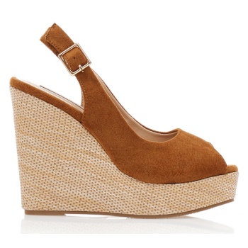 πλατφόρμες ταμπά σουέτ με λουράκι στον σε προσφορά