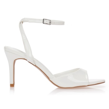 πέδιλα λευκά με μπαρέτα στον αστράγαλο σε προσφορά