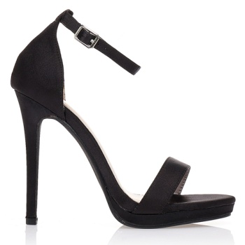 πέδιλα μαύρα σουέτ με μπαρέτα μαυρο σε προσφορά