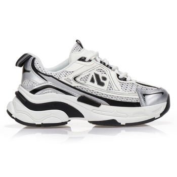 αθλητικά με δίχτυ και δερματίνη μαυρο σε προσφορά