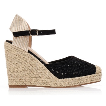 εσπαντρίγιες πλατφόρμες μαύρες με σουέτ σε προσφορά