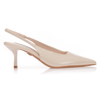 γόβες tsoukalas μπεζ slingback με