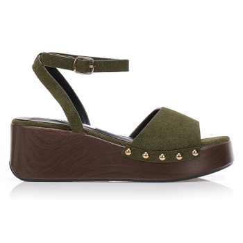 πλατφόρμες σουέτ με λουράκια στον σε προσφορά