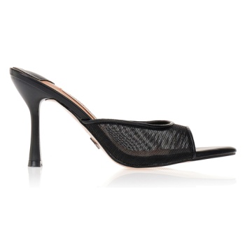 πέδιλα tsoukalas μαύρα με διαφάνεια