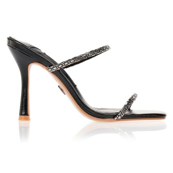 πέδιλα tsoukalas μαύρα με λουράκια και