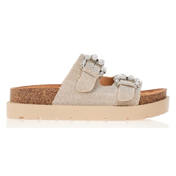 παντόφλες πούρο με αγκράφες και στρας σε προσφορά