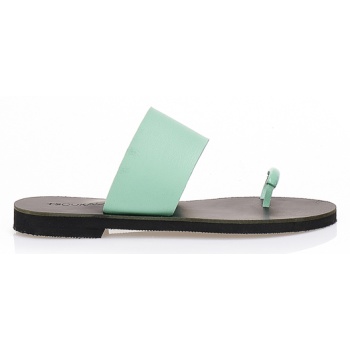 χειροποίητα σανδάλια πράσινα δερματίνη σε προσφορά