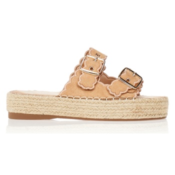 εσπαντρίγιες flatforms κάμελ σουέτ με σε προσφορά