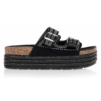 πλατφόρμες tsoukalas με σουέτ φάσα και