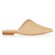  mules tsoukalas μπεζ μυτερά μπεζ