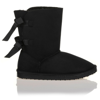 μποτάκια μαύρα σουέτ με διακοσμητικά σε προσφορά